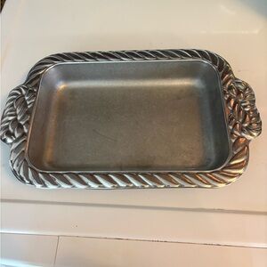 Wilton Armetale Silver Rectangular Serving Tray